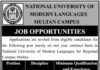 Career Opportunities At National University of Modern Languages NUML Multan