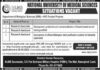 Career Opportunities At National University of Medical Sciences NUMS Rawalpindi