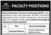 Jobs At National University of Science and Technology NUST Islamabad