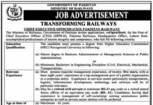 Jobs At Ministry of Railways Lahore