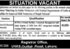 Jobs in University of Veterinary & Animal Science UVAS