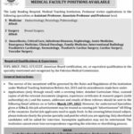 Faculty Positions At Medical Teaching Institution MTI Peshawar
