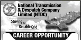 Jobs At National Transmission & Despatch Company NTDC