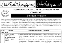 Jobs At Punjab Municipal Development Fund Company PMDFC Lahore