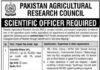Jobs in Pakistan Agricultural Research Council PARC
