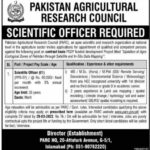 Jobs in Pakistan Agricultural Research Council PARC