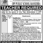 Jobs in OPF Public School Mansehra