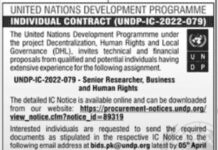 Jobs At United Nations Development Programme UNDP