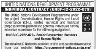Jobs At United Nations Development Programme UNDP