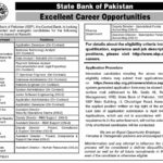 Career Opportunities At State Bank of Pakistan