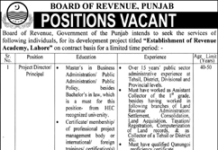 Jobs At Board of Revenue Punjab 2022