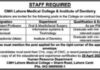 CMH Lahore Medical College and Institute Of Dentistry Jobs 2022