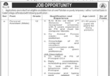 Jobs At Cadet College Jaffarabad