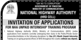 NHA Internship Training Program 2022