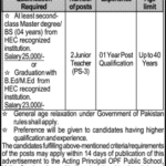 Teaching Jobs At OPF Public School Kallar