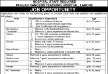 Punjab Rangers Teaching Hospital Lahore Jobs 2022